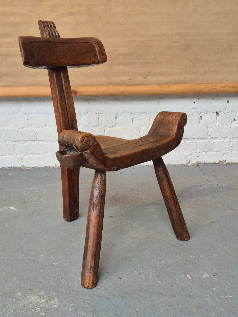 Chaise sculpturale brutaliste-photo-7