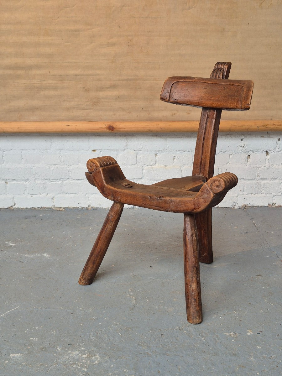 Chaise sculpturale brutaliste