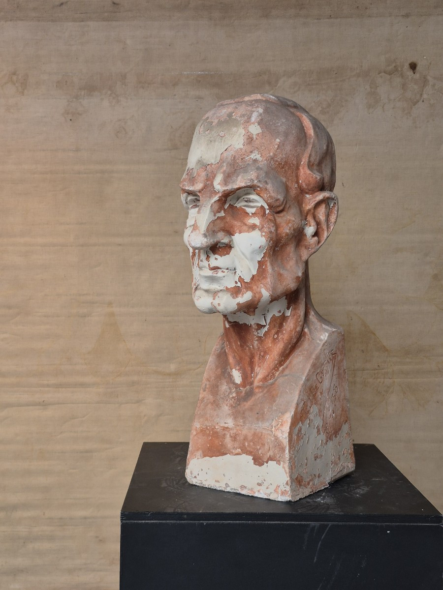 Buste ancien en plâtre 