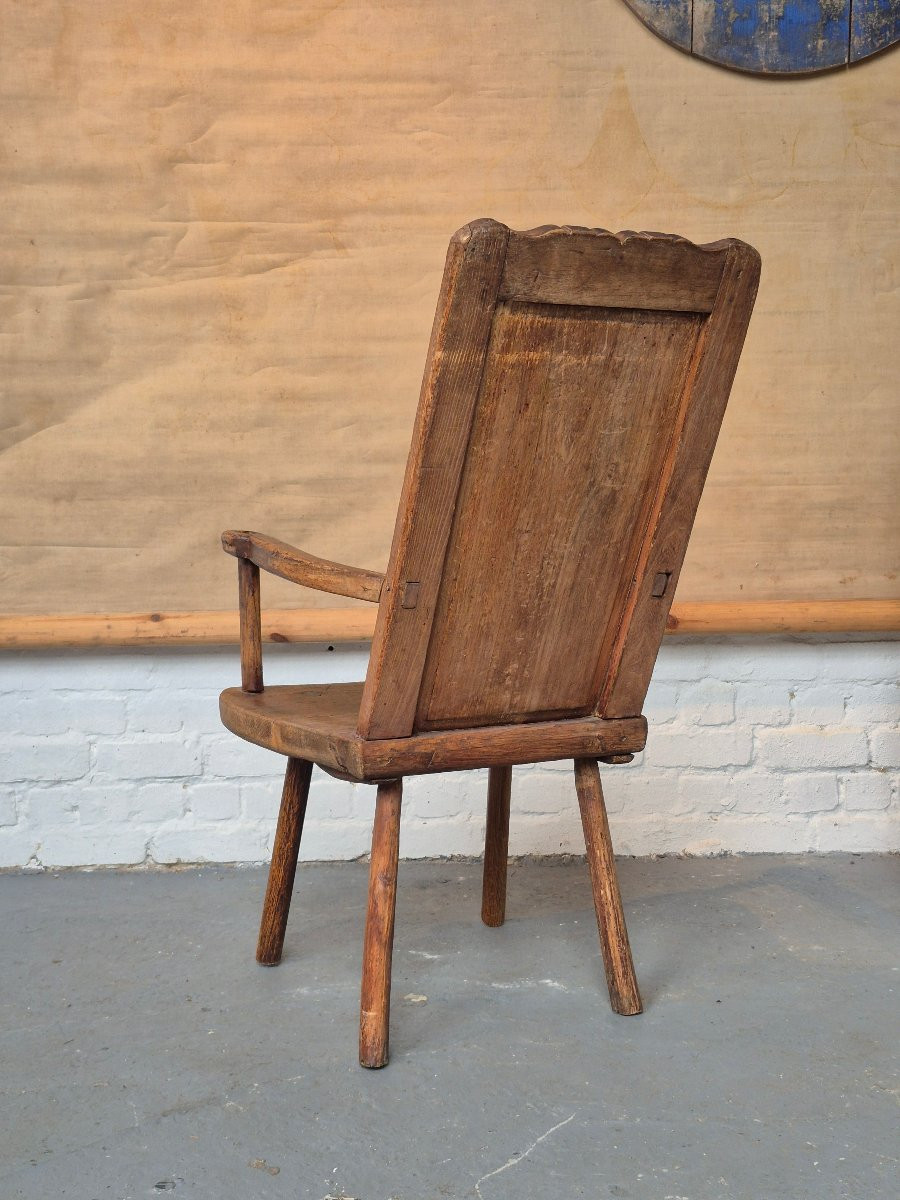 Fauteuil primitive Welsh 18ème-photo-7