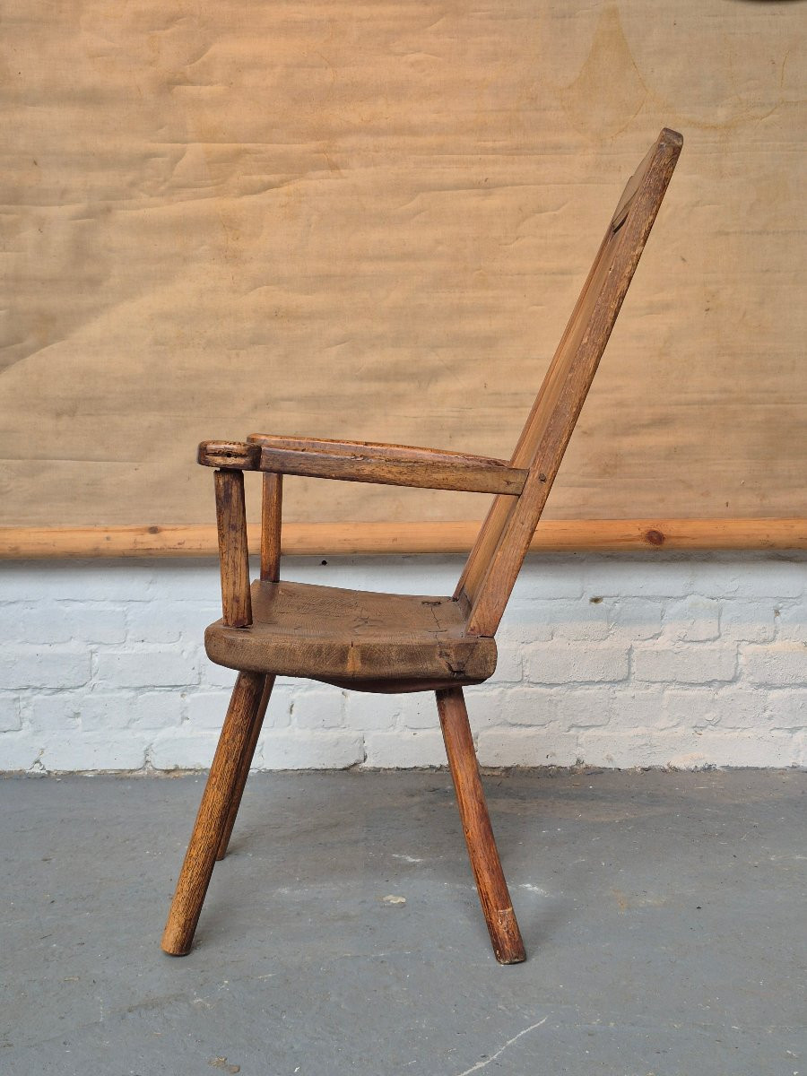 Fauteuil primitive Welsh 18ème-photo-8