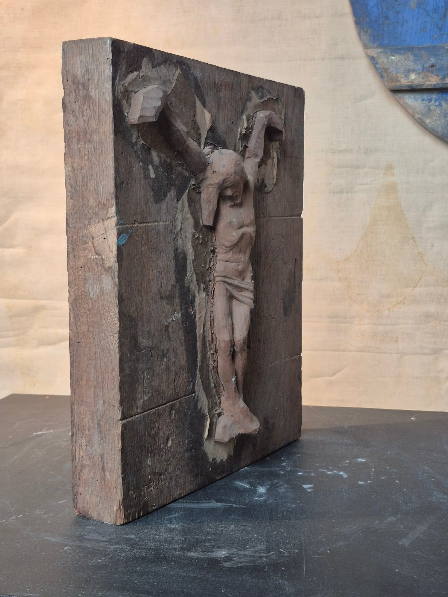 Ancien moule en bois d’un Corpus Christi-photo-7