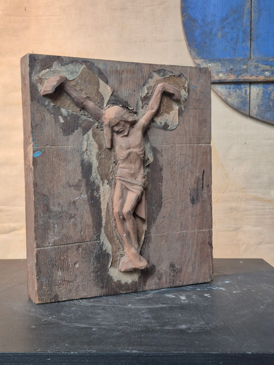 Ancien moule en bois d’un Corpus Christi