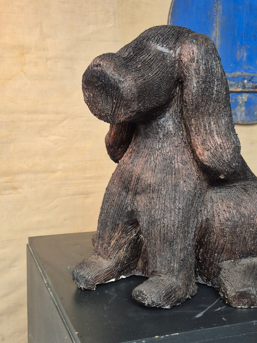 Sculpture en céramique « chien » par Ria Arntz-photo-3