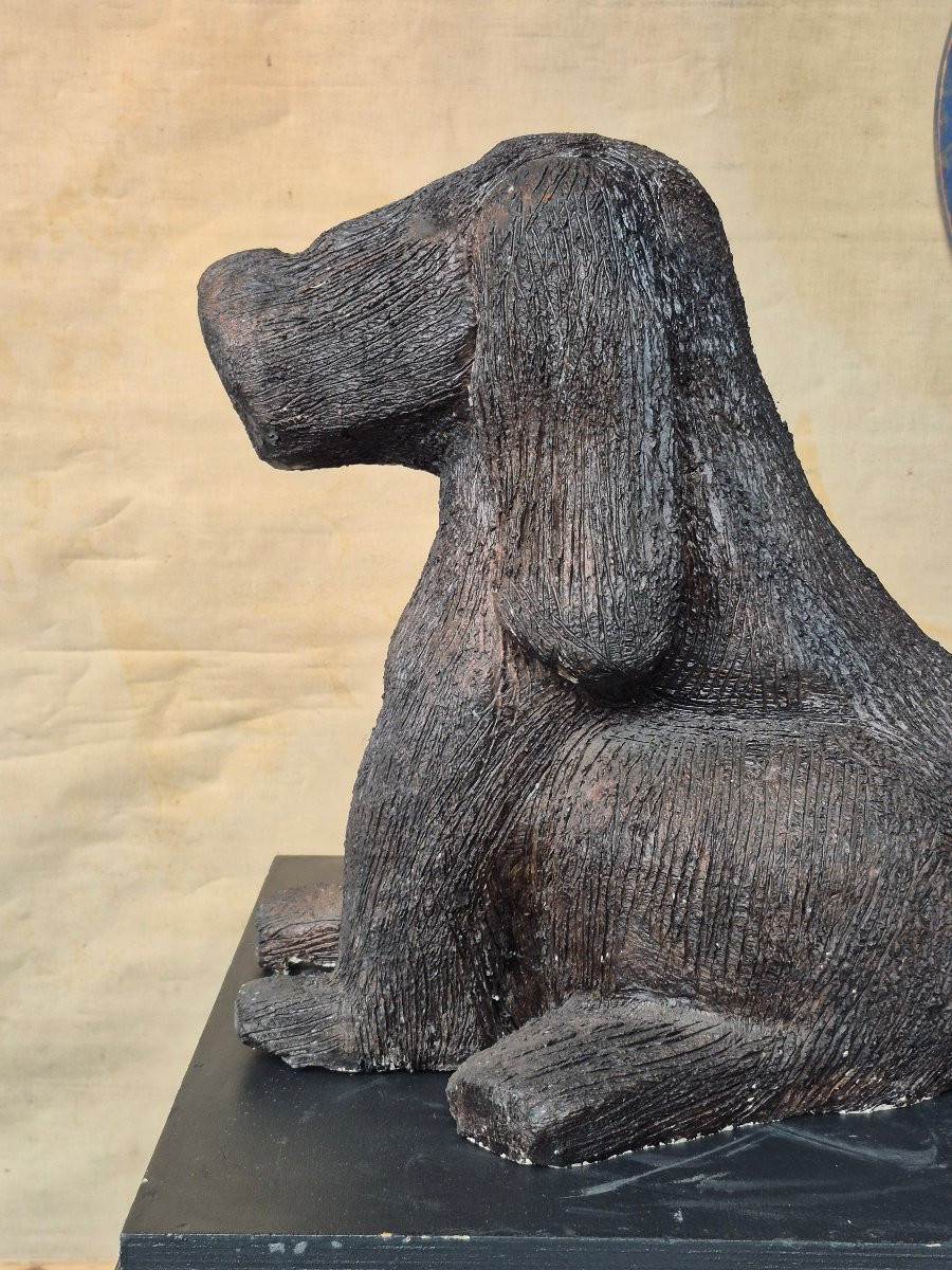 Sculpture en céramique « chien » par Ria Arntz-photo-8