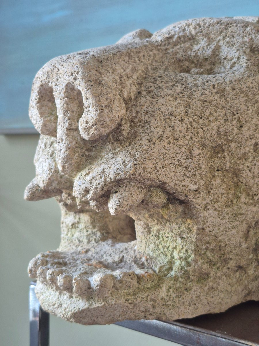 Antique Italian Gargoyle Fragment-photo-2