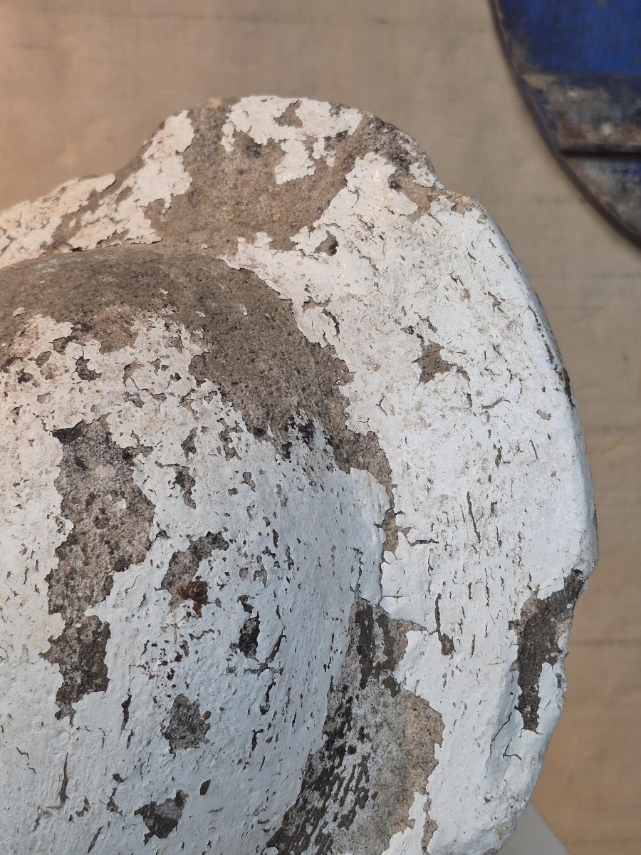 Ancienne sculpture d' une tête de mineur-photo-3