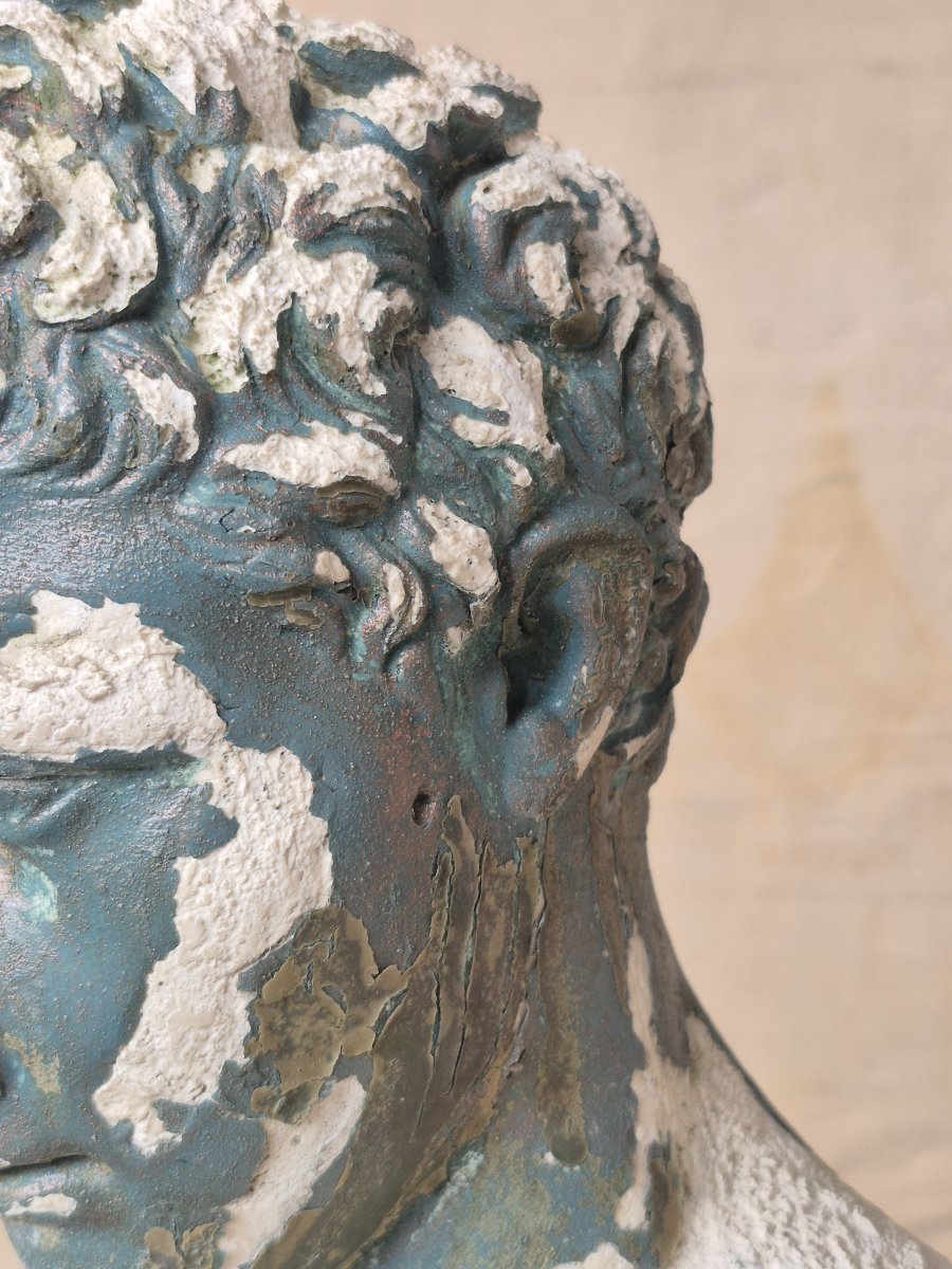 Old Garden Statue Of 'apoxyomenos'-photo-2