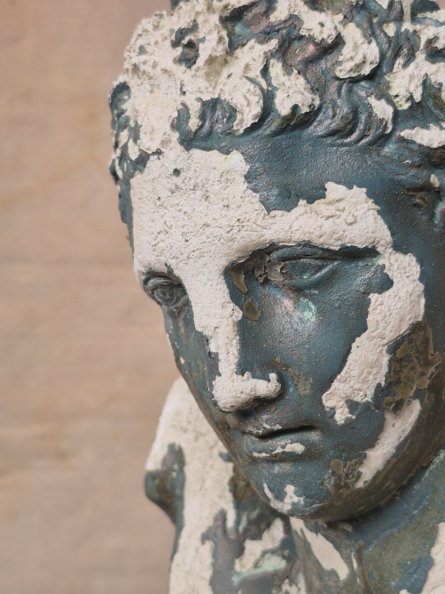 Old Garden Statue Of 'apoxyomenos'-photo-3