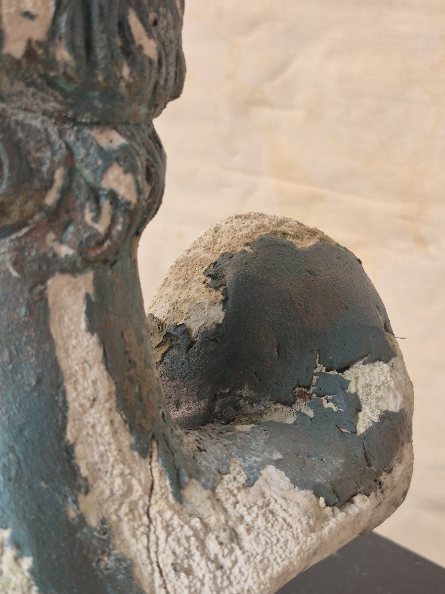 Old Garden Statue Of 'apoxyomenos'-photo-6