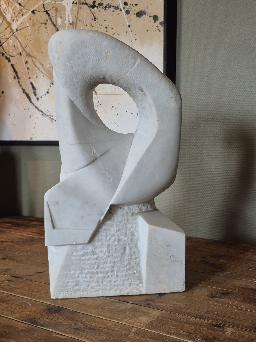 Abstract Sculpture By Joshu Genku (1947-2021)-photo-2