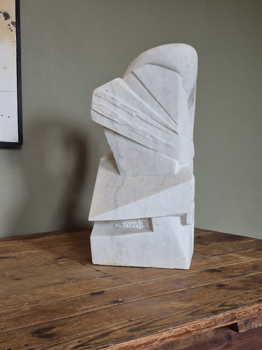 Abstract Sculpture By Joshu Genku (1947-2021)-photo-4
