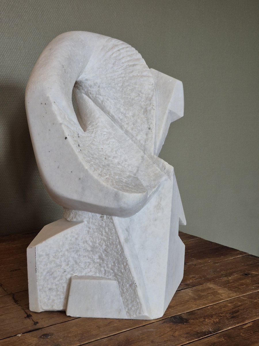 Abstract Sculpture By Joshu Genku (1947-2021)-photo-2