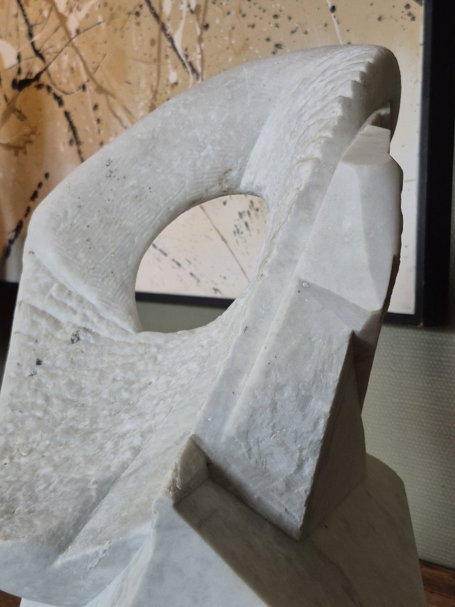 Abstract Sculpture By Joshu Genku (1947-2021)-photo-3