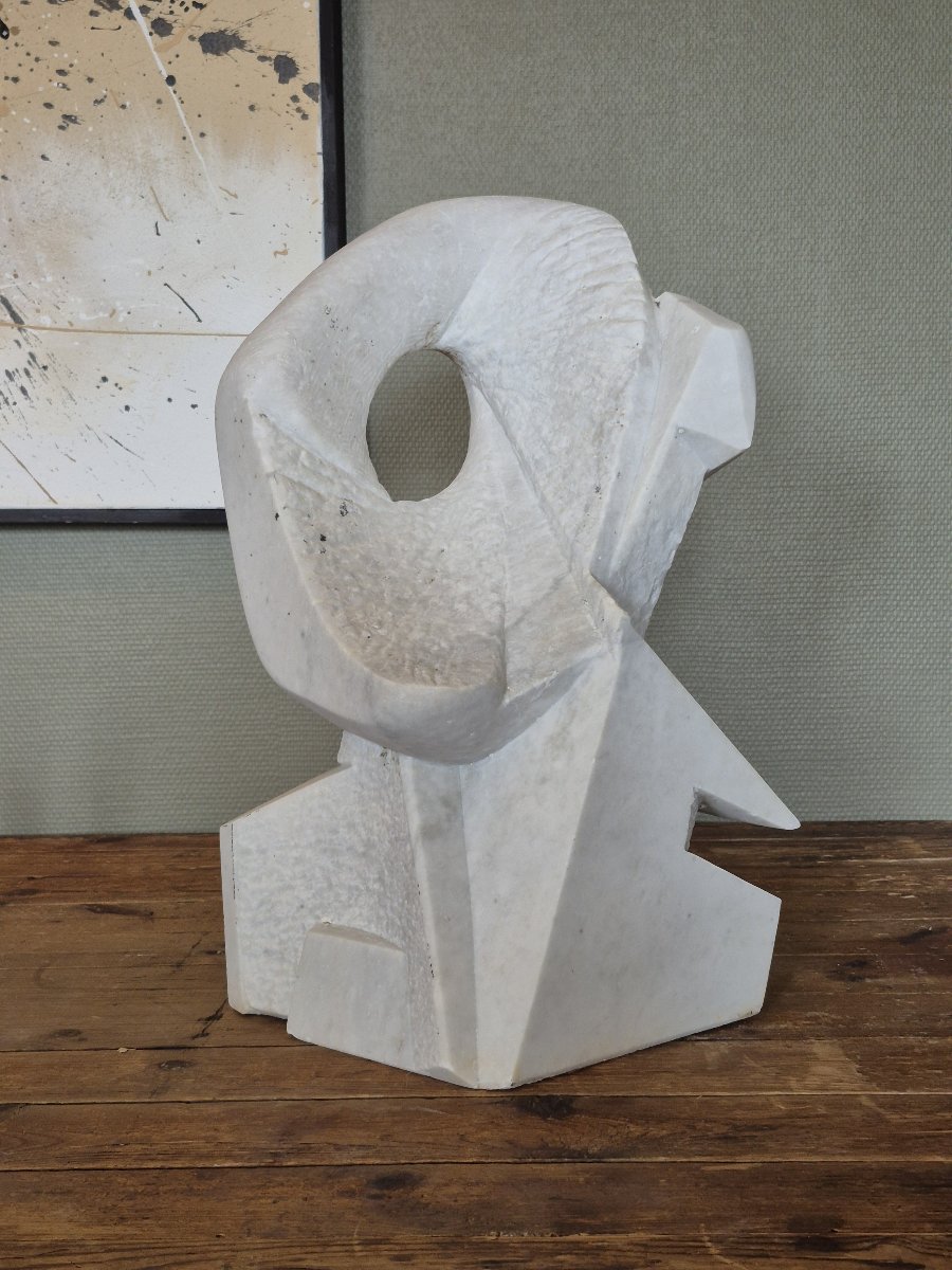Abstract Sculpture By Joshu Genku (1947-2021)-photo-5