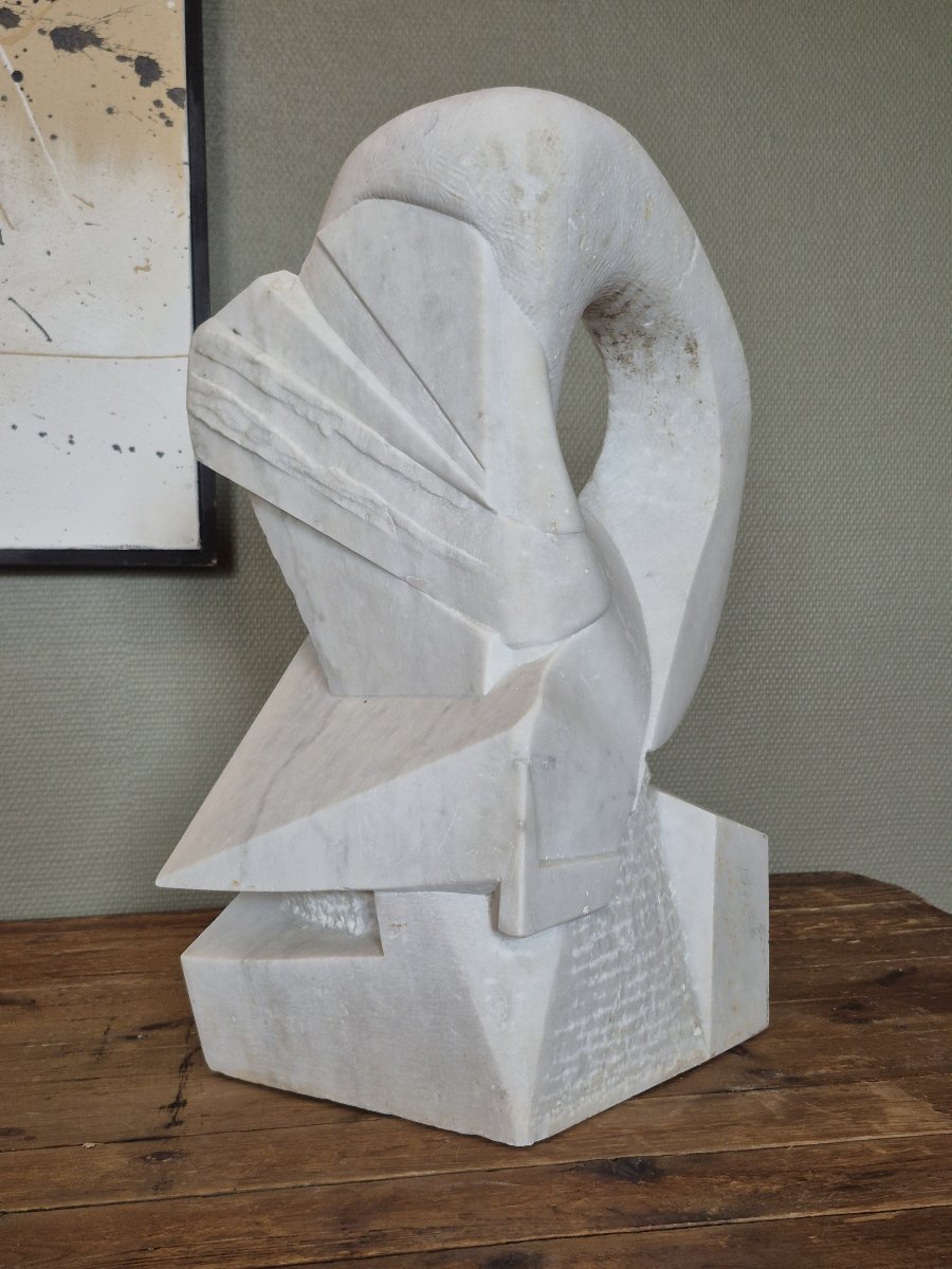 Abstract Sculpture By Joshu Genku (1947-2021)-photo-6
