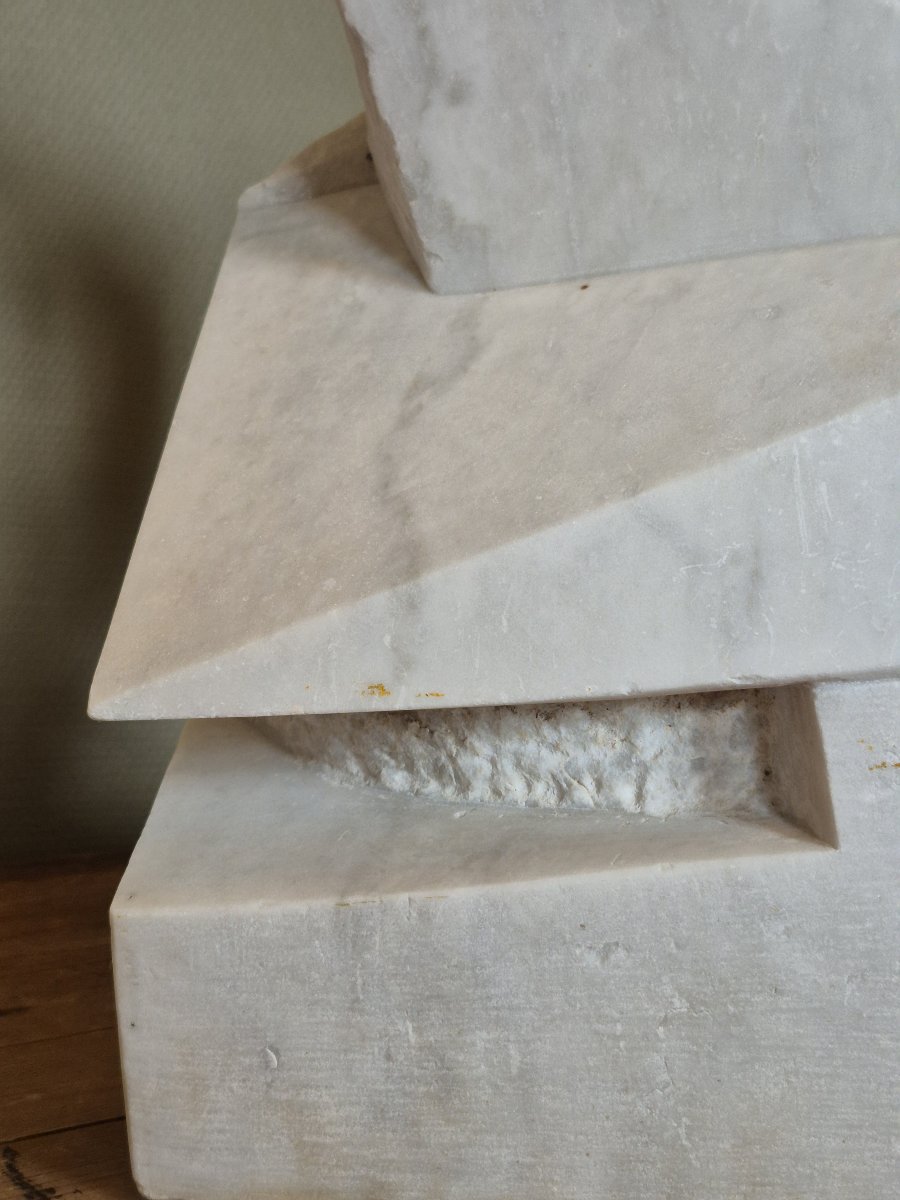 Abstract Sculpture By Joshu Genku (1947-2021)-photo-7
