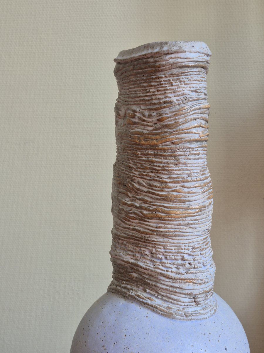 Sculptural Studio Pottery Vase-photo-6