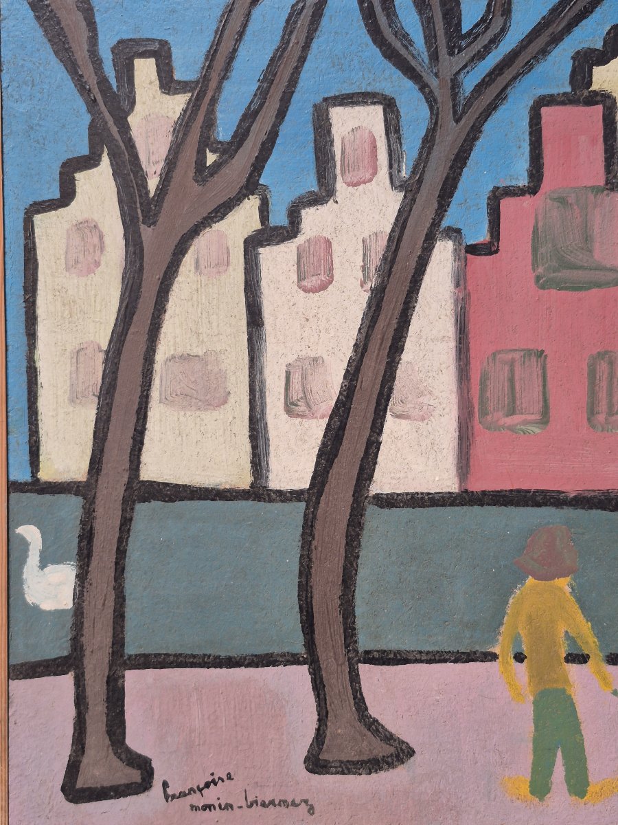 Peinture d'art populaire primitif-photo-3