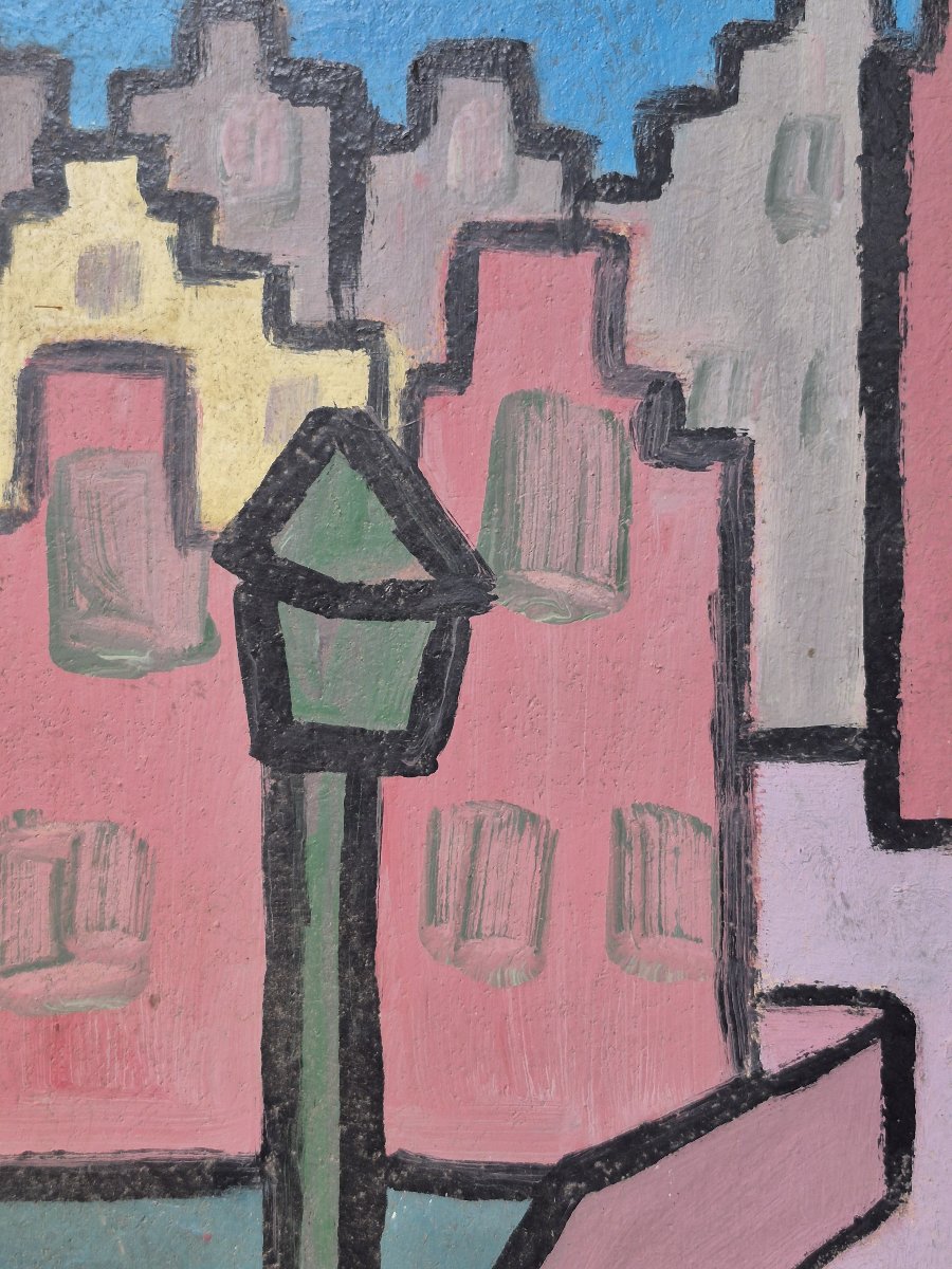 Peinture d'art populaire primitif-photo-1