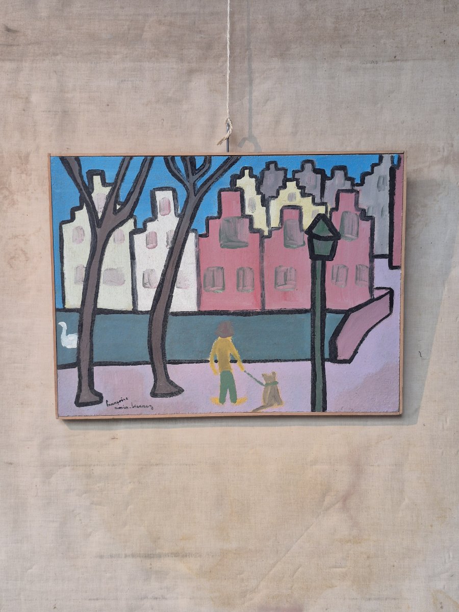 Peinture d'art populaire primitif