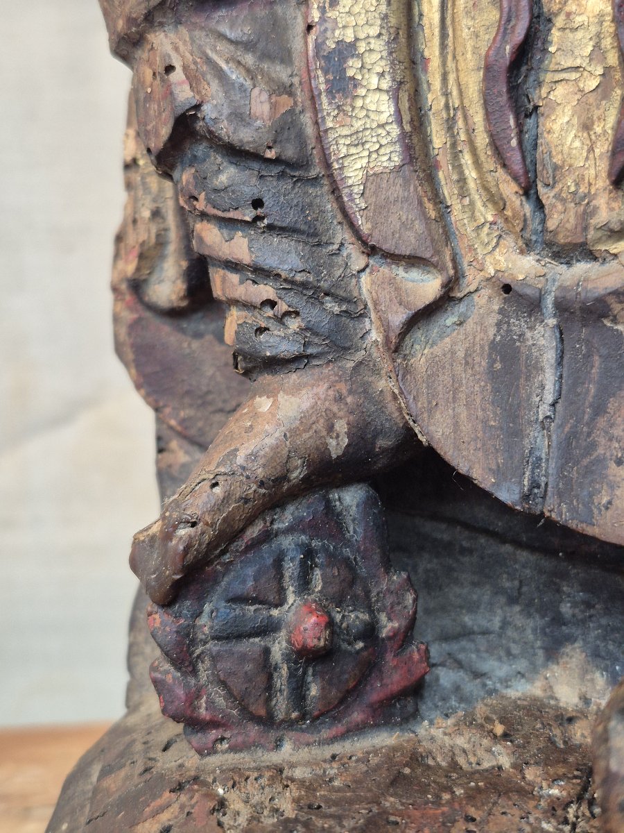 Statue de Zhao Gongming de la dynastie Qing, XVIIIe siècle-photo-2