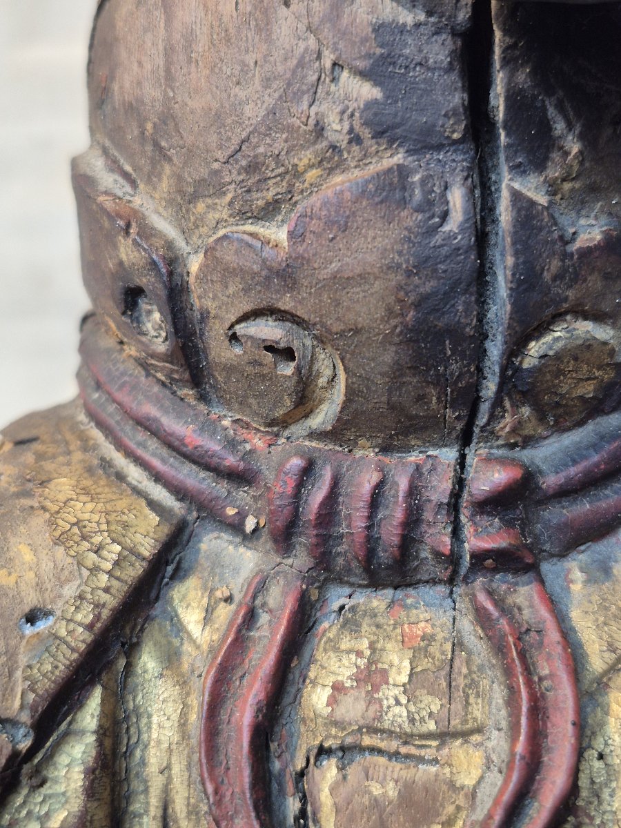 Statue de Zhao Gongming de la dynastie Qing, XVIIIe siècle-photo-3