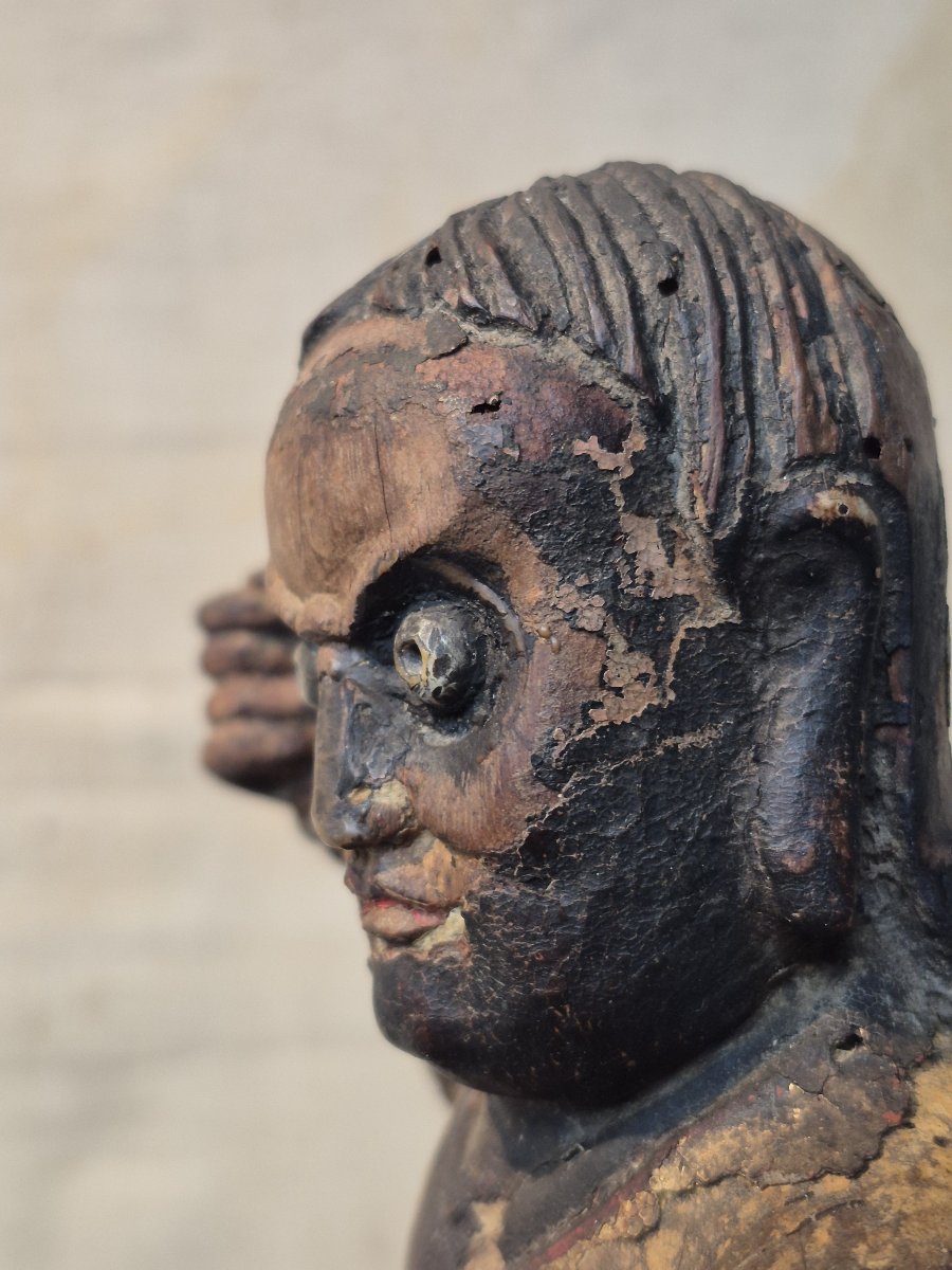 Statue de Zhao Gongming de la dynastie Qing, XVIIIe siècle-photo-4