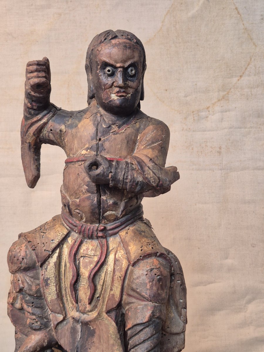 Statue de Zhao Gongming de la dynastie Qing, XVIIIe siècle-photo-6
