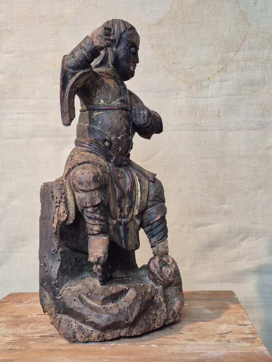 Statue de Zhao Gongming de la dynastie Qing, XVIIIe siècle-photo-8
