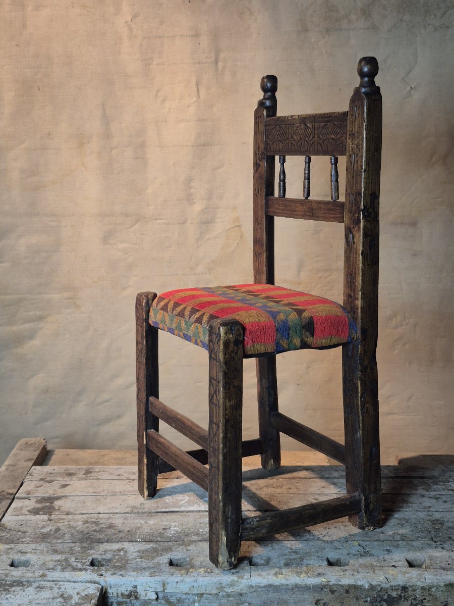 Paire de chaises Espagnoles 19ème-photo-4