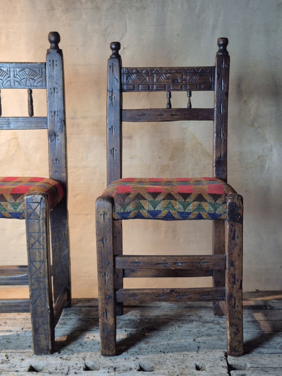 Paire de chaises Espagnoles 19ème