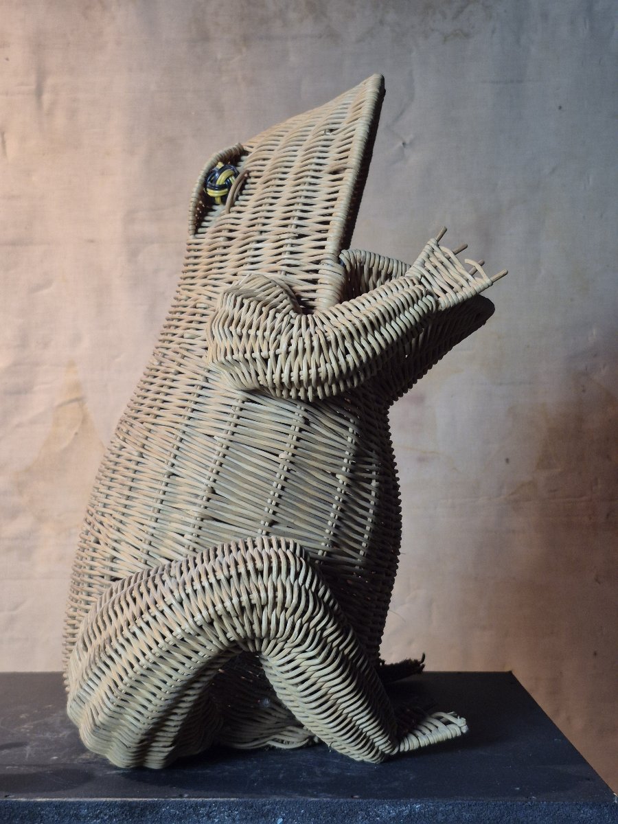 Vintage Froggy Magazine Rack By Olivier Cajan-photo-2