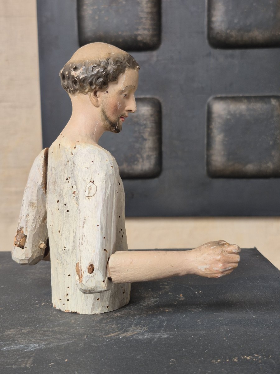 Fragment de statue de santo, XIXe siècle