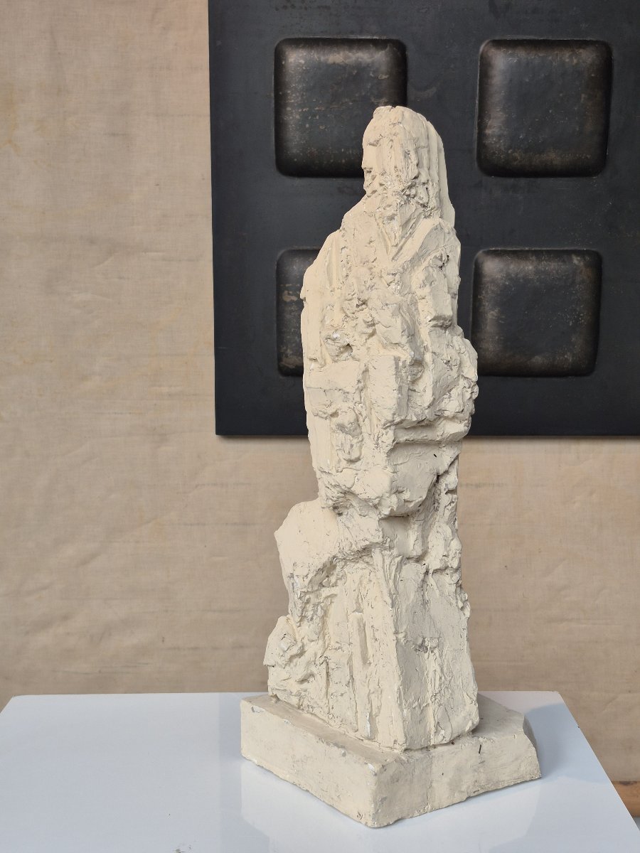 Bearded Man – Art Brut Sculpture-photo-4