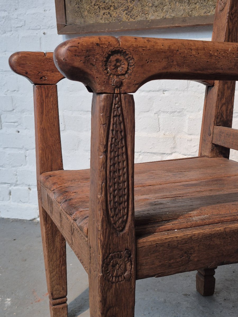 18th-century Folk Art Chair-photo-2