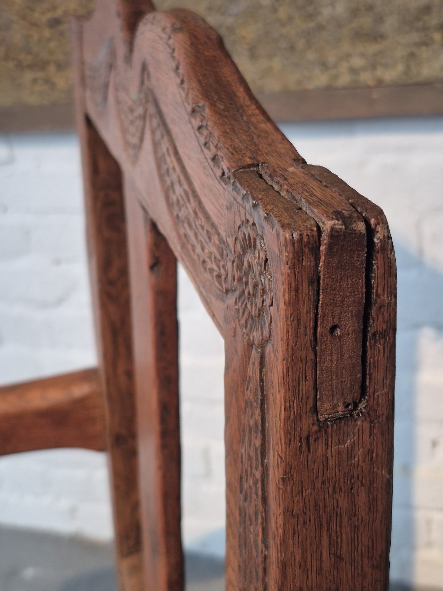 18th-century Folk Art Chair-photo-4
