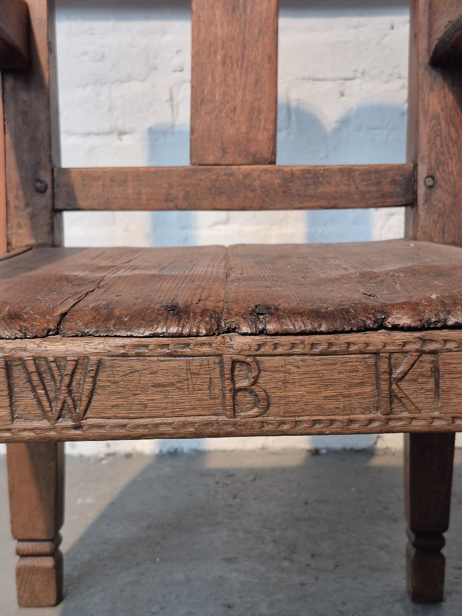 18th-century Folk Art Chair-photo-6