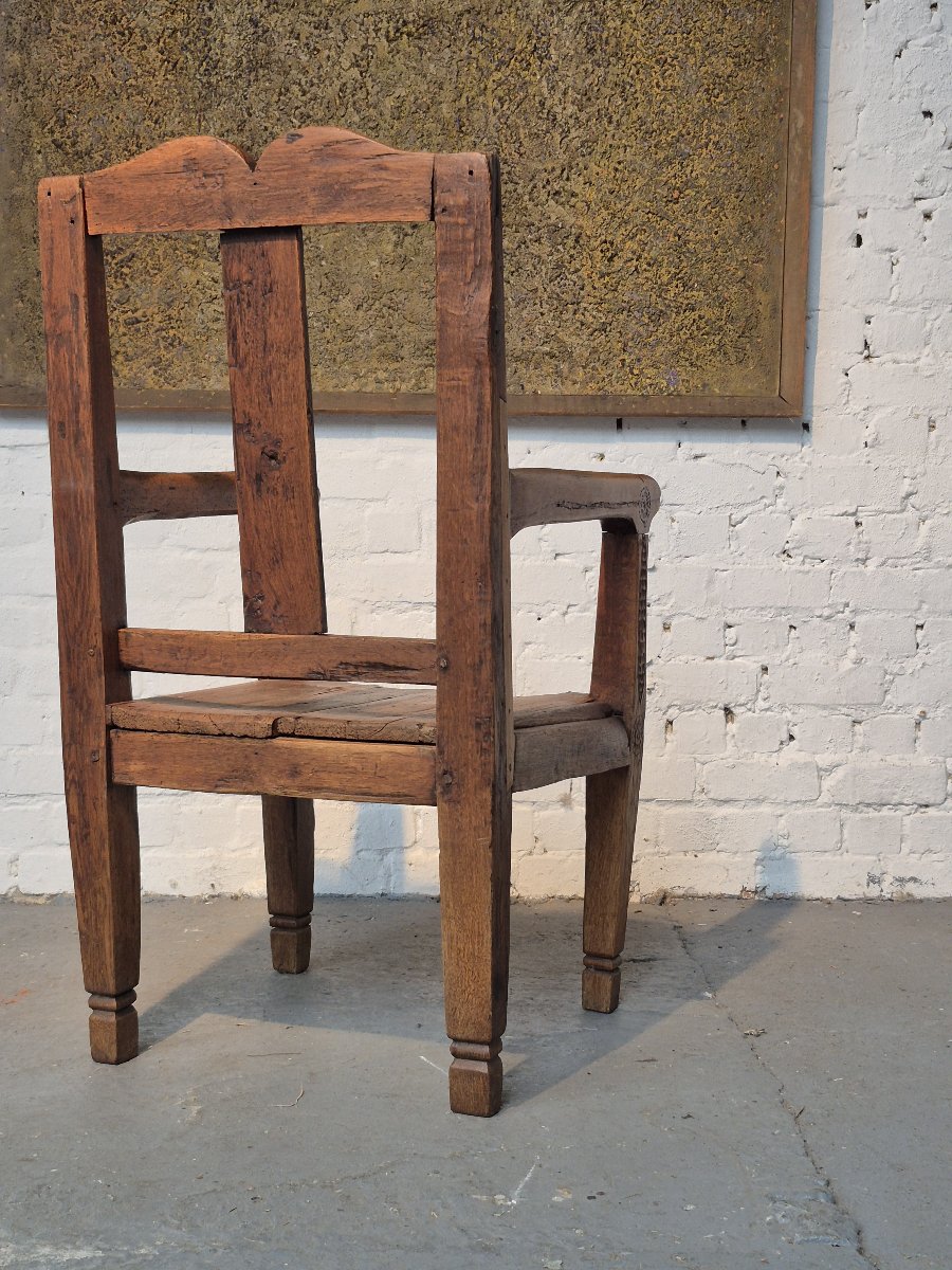 18th-century Folk Art Chair-photo-8