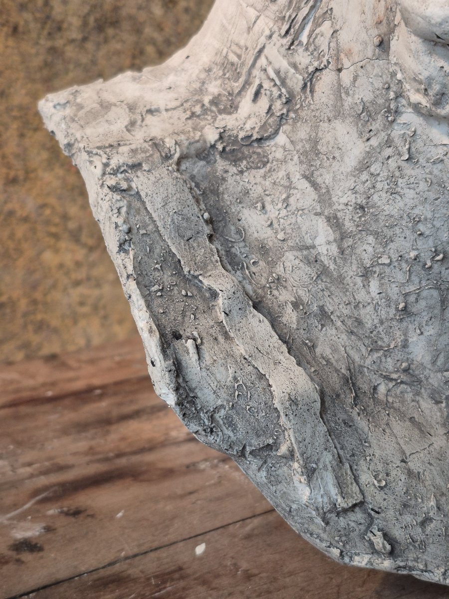 Old Plaster Fragment Of Socrates-photo-2