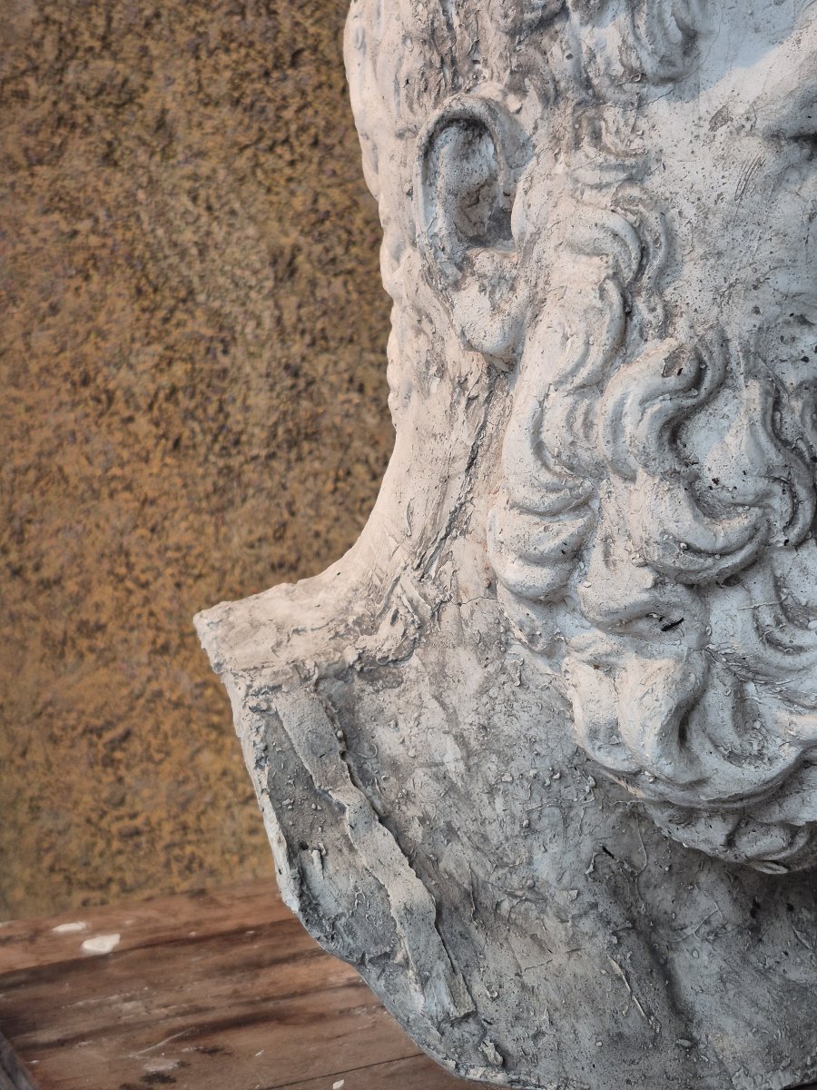 Old Plaster Fragment Of Socrates-photo-4