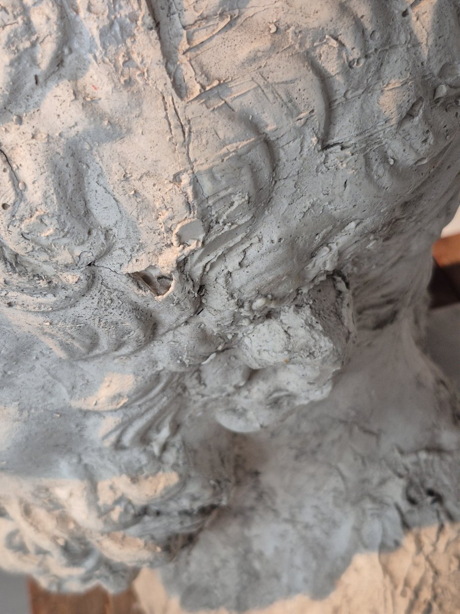 Old Plaster Fragment Of Socrates-photo-5