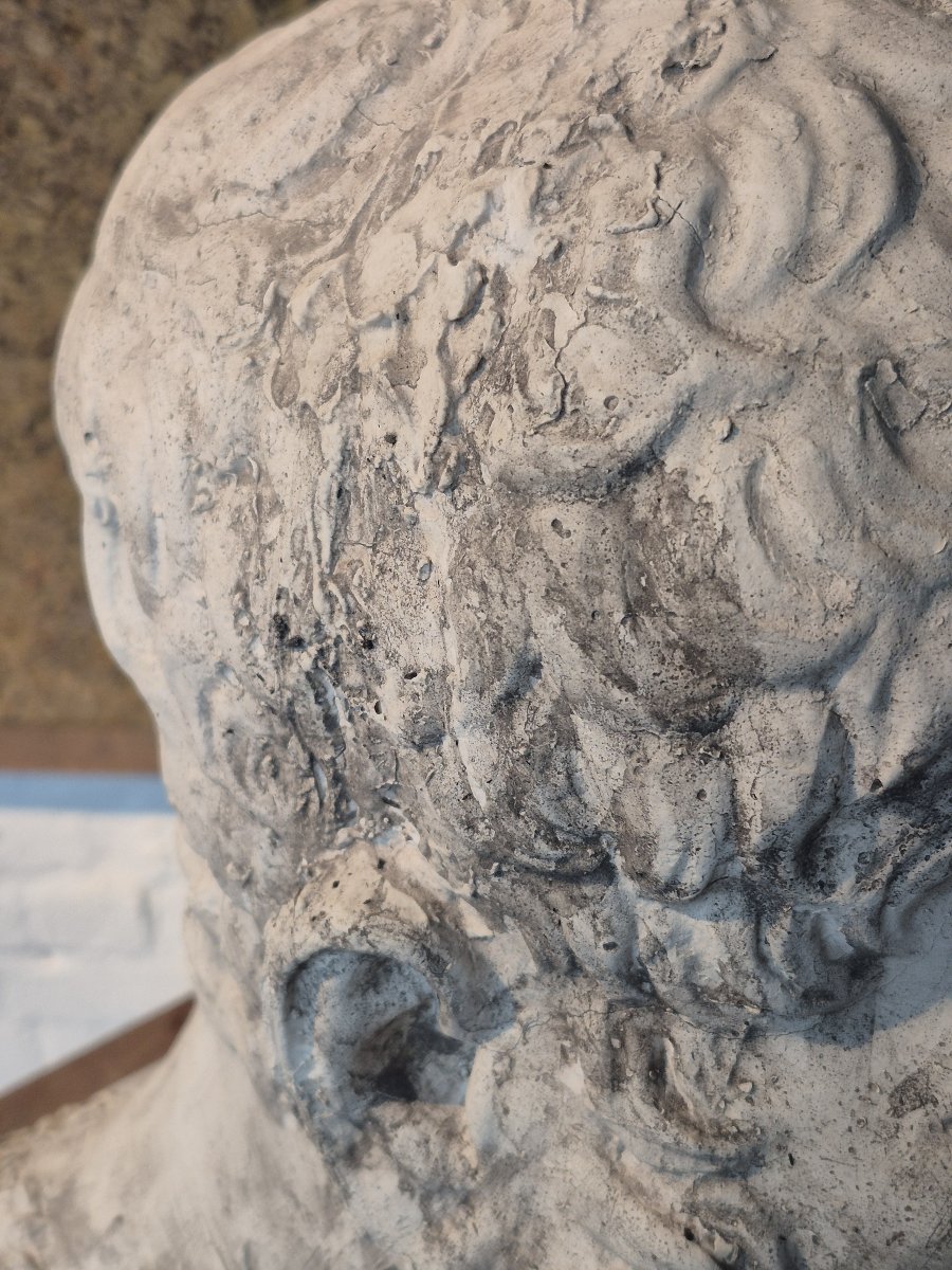 Old Plaster Fragment Of Socrates-photo-7