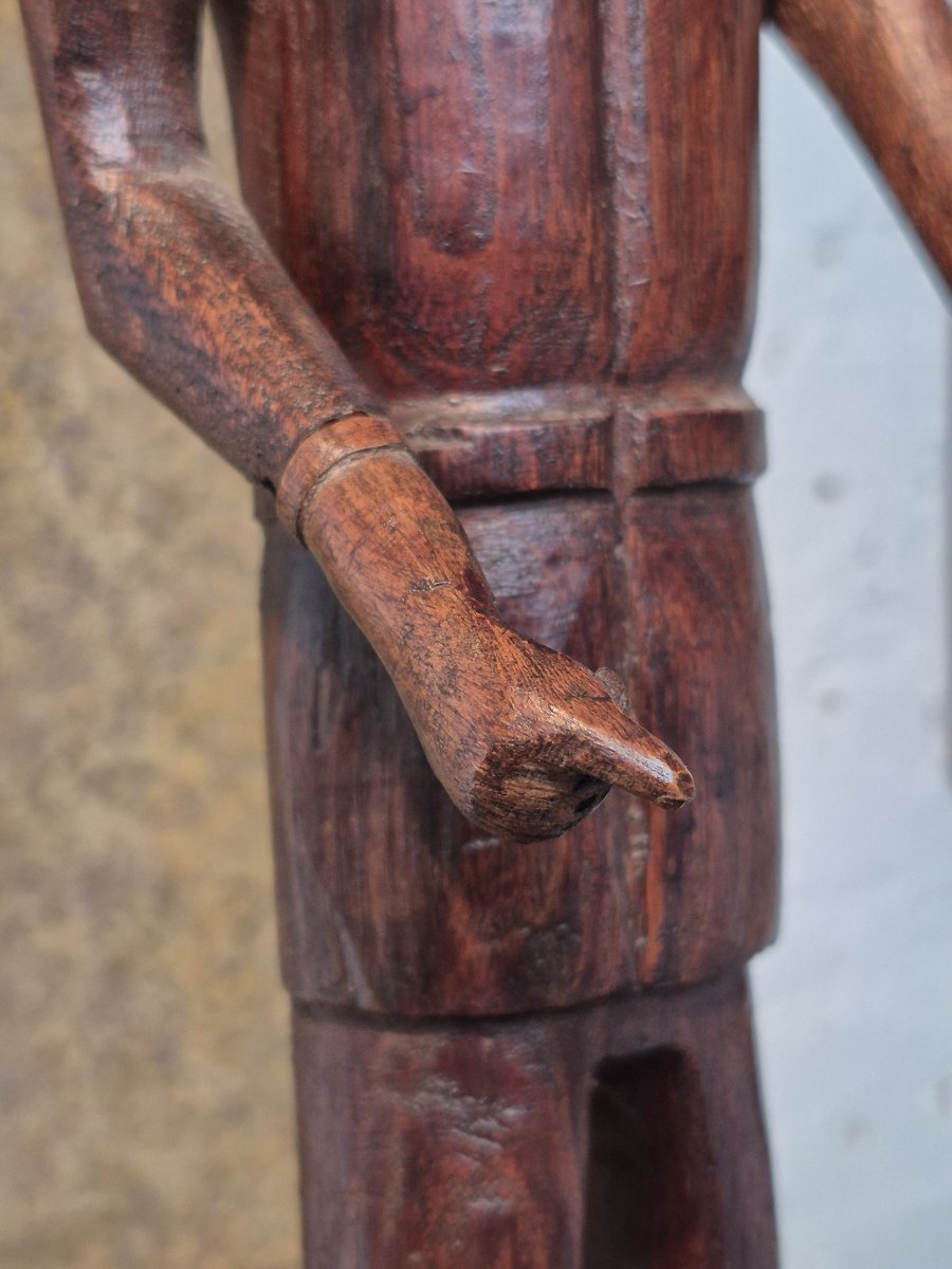 Old Folk Art 'farmer' Doll-photo-6