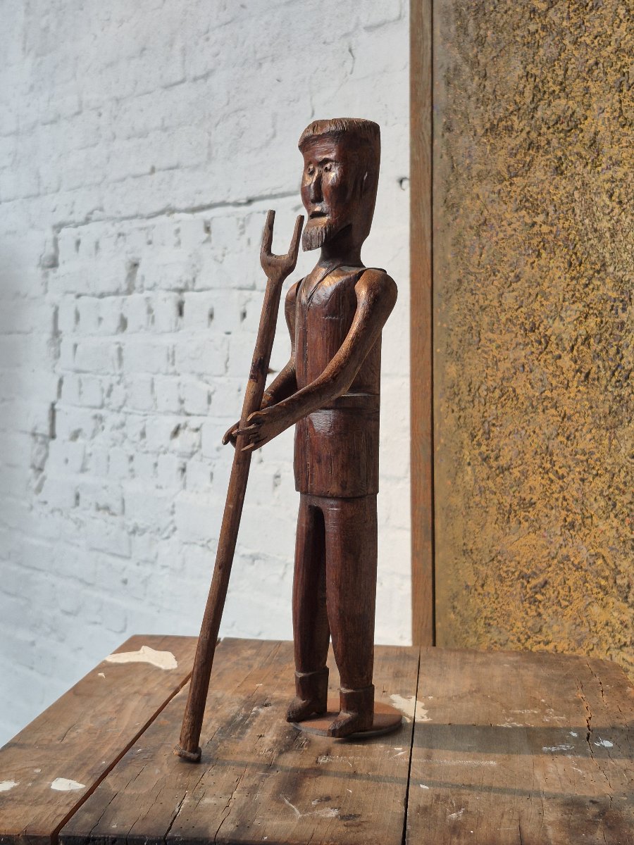 Old Folk Art 'farmer' Doll
