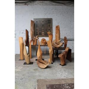 Set Of Eighteen Sculptures By Roland Lavianne