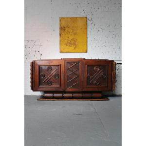 Sculptural Art Deco Sideboard