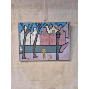 Peinture d'art populaire primitif