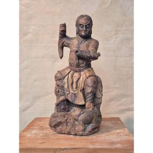 Statue de Zhao Gongming de la dynastie Qing, XVIIIe siècle