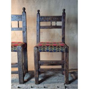 Pair Of Early 19th C Rural Chairs